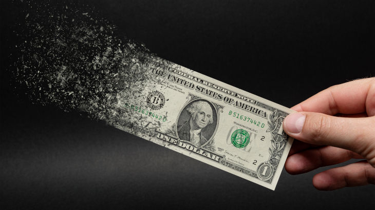 inflation, Money ﻿disappearing away